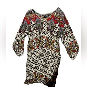 Colorful Patterned Dress by It Hippie